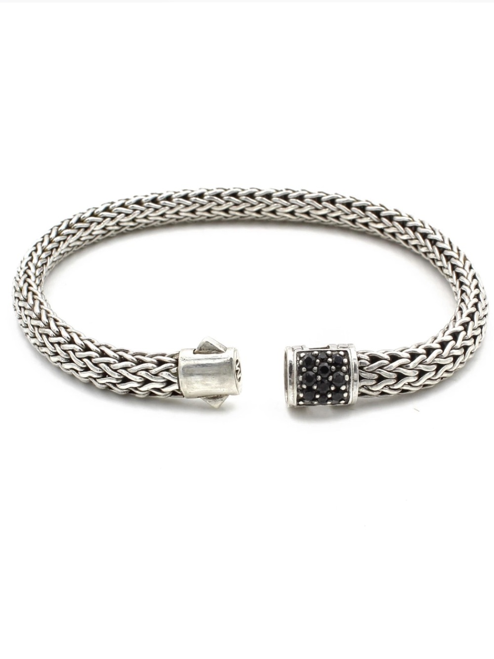 John Hardy sterling silver black sapphire bracelet